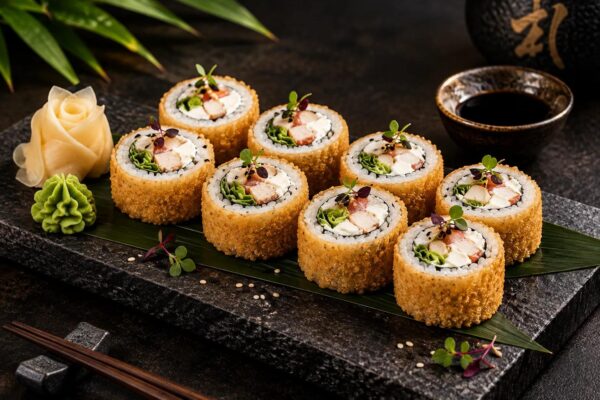 Жареный ролл Цезарь с курицей 260г